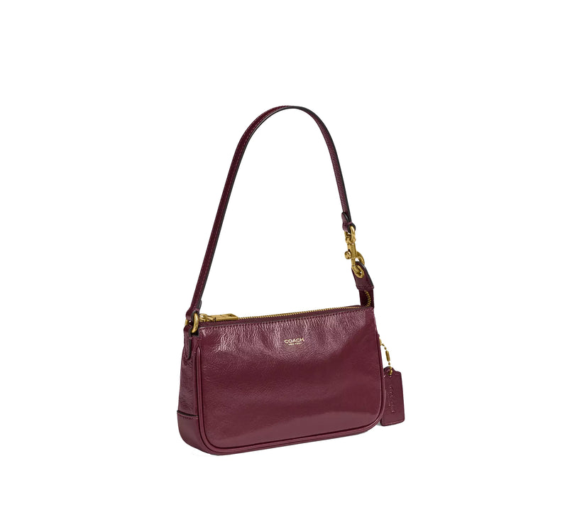 Coach Women's Plaza Bag 18 Brass/Dark Cherry