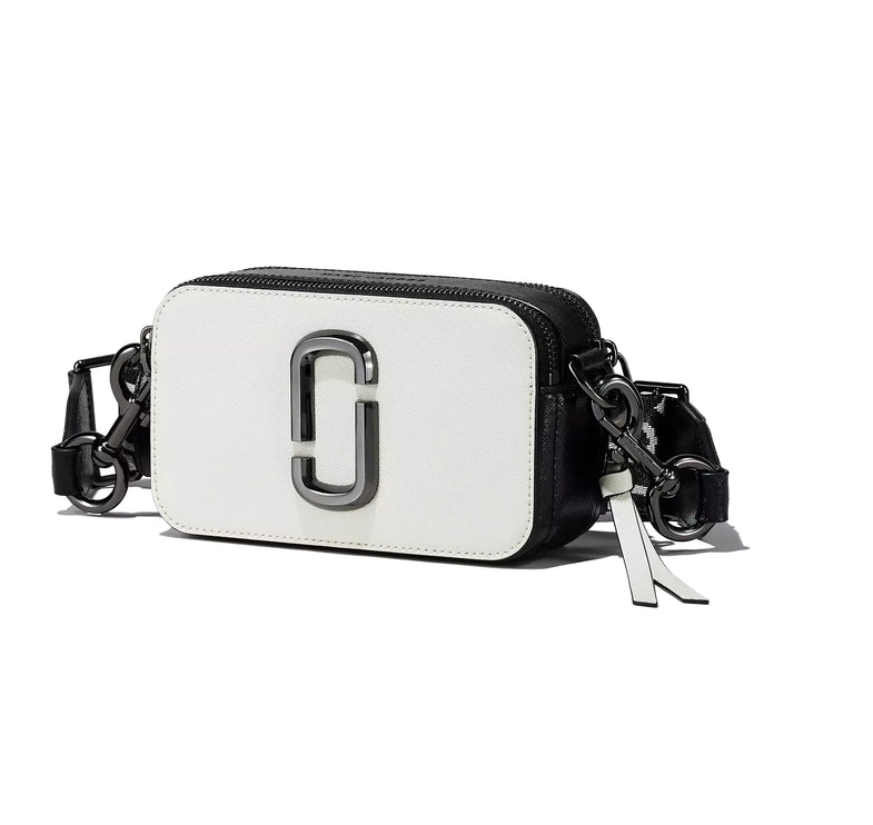 Marc Jacobs Women's The Bi-Color Snapshot Bag White/Black