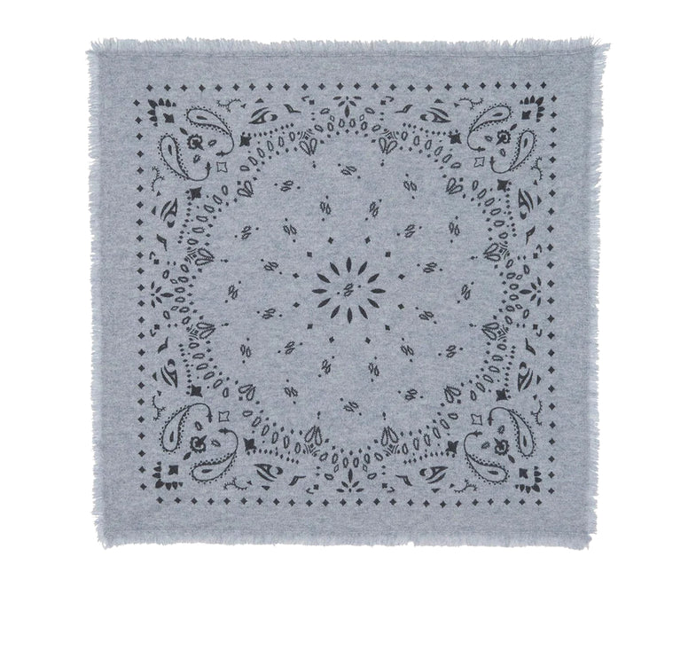 KUJTEN Women's Large Bandana Hachiko Marl Gray