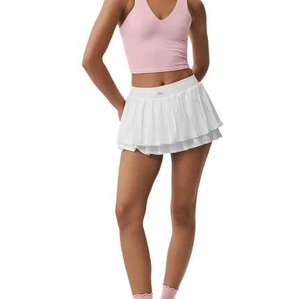 alo Women's Airbrush Real Bra Tank Vintage Pink