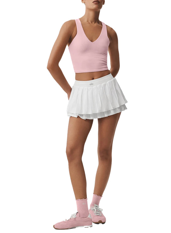 alo Women's Airbrush Real Bra Tank Vintage Pink