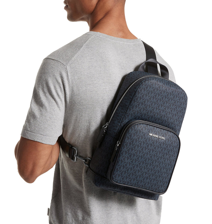 Michael Kors Men's Cooper Logo Sling Pack Admiral/PlBlue