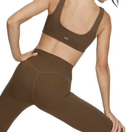 alo Women's ALO Softsculpt Precision Bra Java Brown