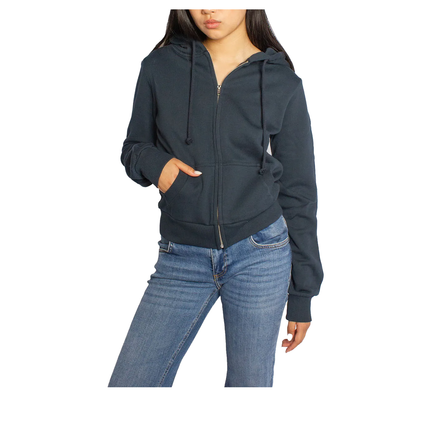 Subdued Women's Wings Zip-Up Hoodie Blue