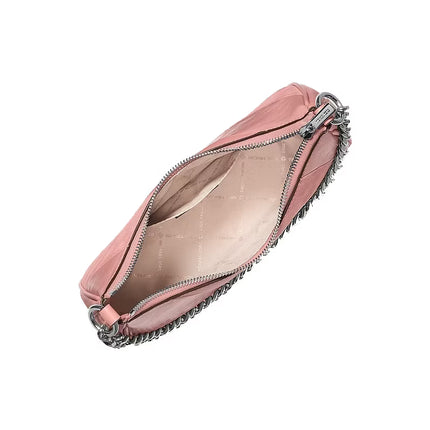 Michael Kors Women's Jet Set Travel Large Convertible Pochette Bag Sunset Rose/Silver
