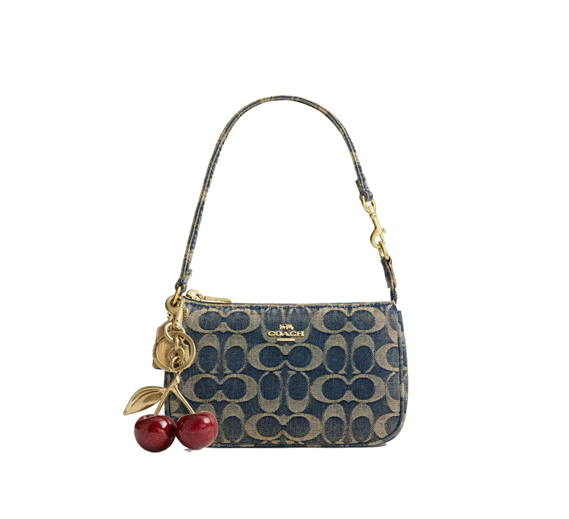 Coach Women's Nolita 19 In Signature Regenerative Cotton Denim Gold/Denim