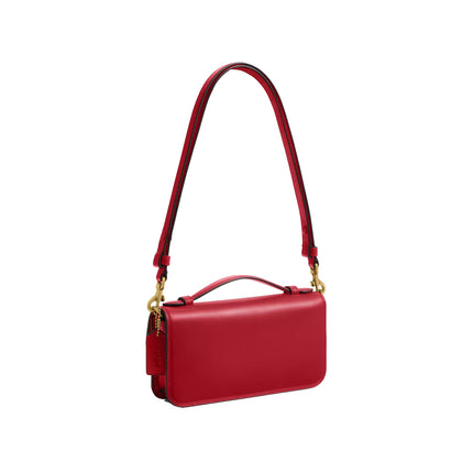 Coach Women's New York Elora Top Handle Crossbody Bag Brass/Poppy
