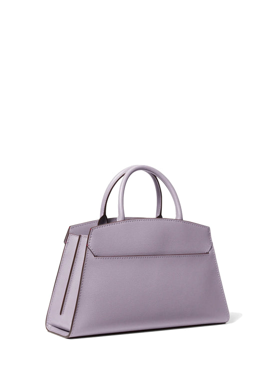 Michael Kors Women's Greta Medium Leather Satchel Bag Lilac