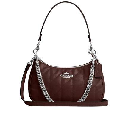 Coach Women's Teri Shoulder Bag With Quilting Silver/Maple