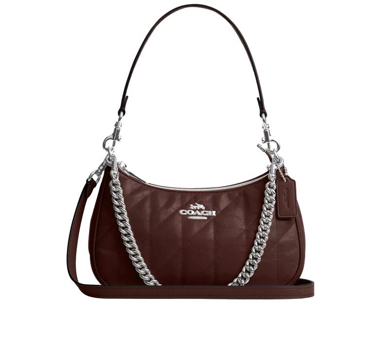 Coach Women's Teri Shoulder Bag With Quilting Silver/Maple