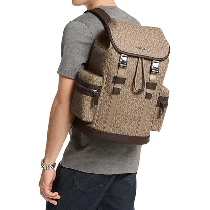 Michael Kors Unisex Cooper Logo Backpack Camel
