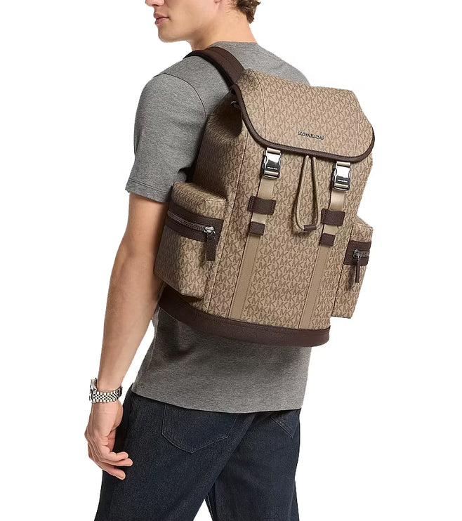 Michael Kors Unisex Cooper Logo Backpack Camel