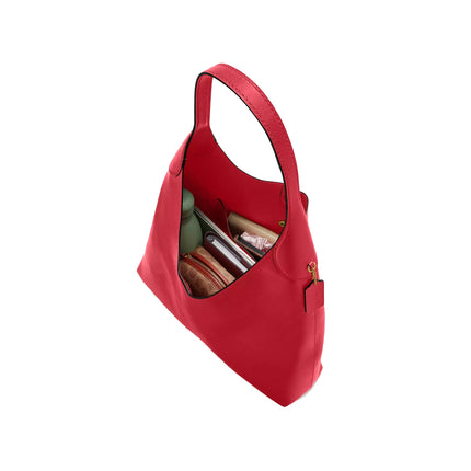 Coach Women's Brooklyn Shoulder Bag 28 Brass/Scarlet