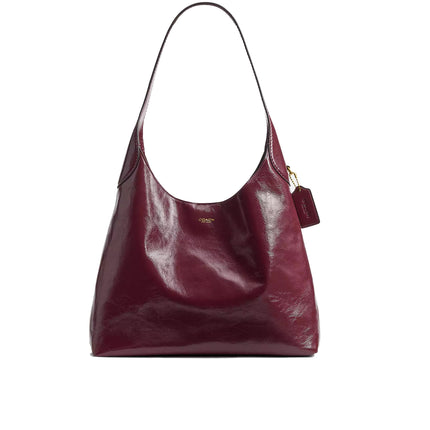 Coach Women's Brooklyn Shoulder Bag 34 Brass/Dark Cherry