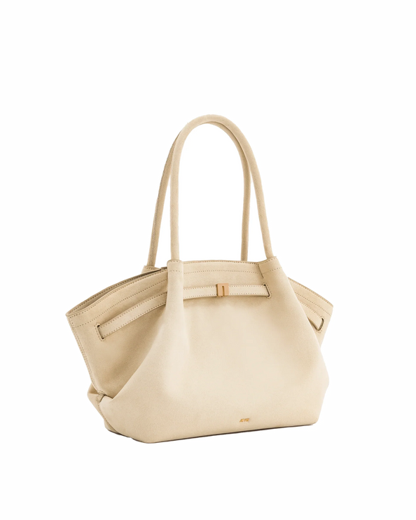 JW PEI Women's Hana Medium Faux Suede Tote Bag Off White