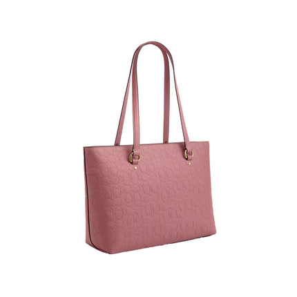 Coach Women's Station Tote Bag In Signature Leather Gold/Pink