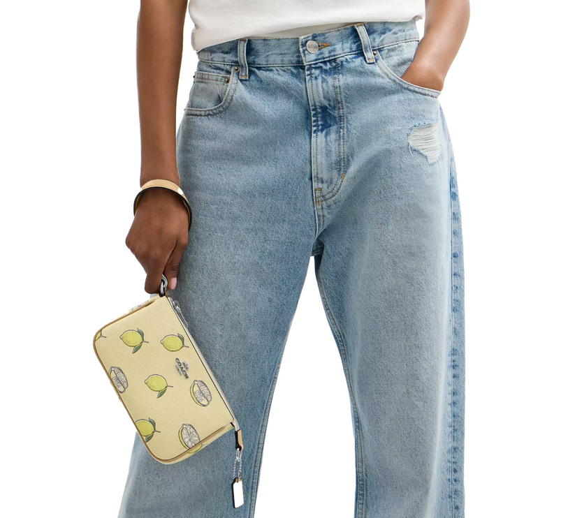 Coach Women's Nolita 19 With Lemon Print Silver/Garden Glade Multi