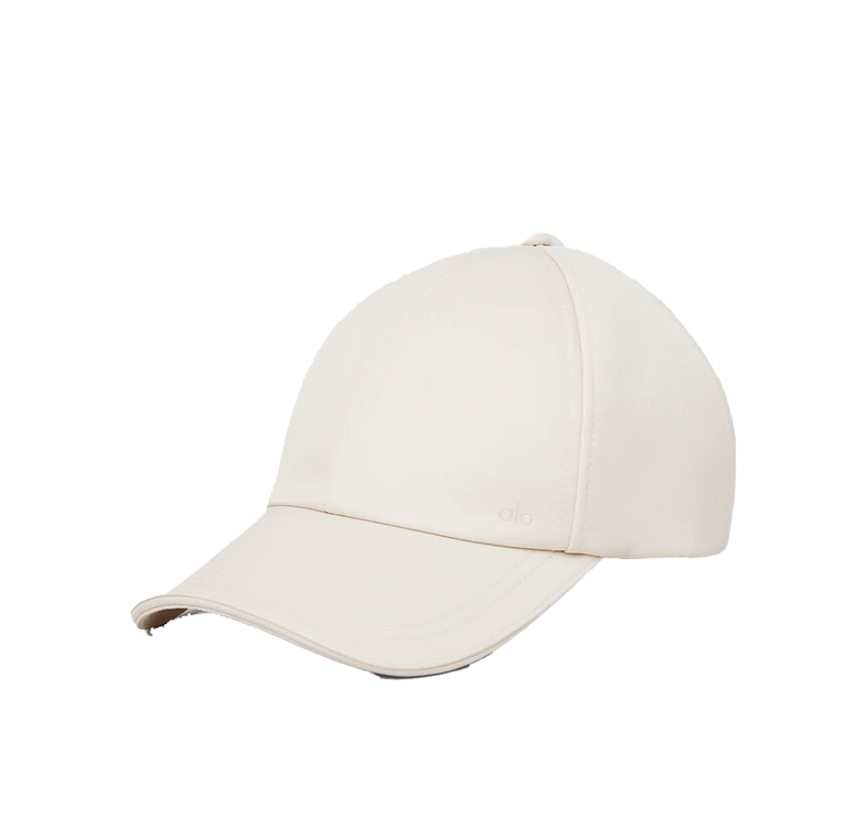 alo Unisex Satin Off-Duty Cap - Creme