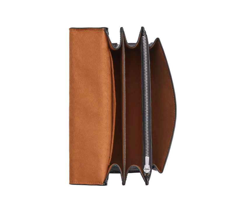 Coach Women's Klare Crossbody Bag In Signature Leather Silver/Black