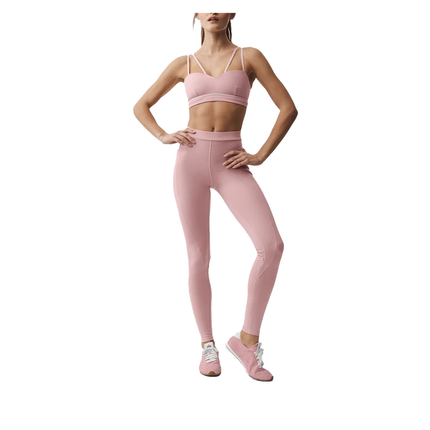 alo Women's Airbrush High-Waist Fast Track Legging Vintage Pink/White