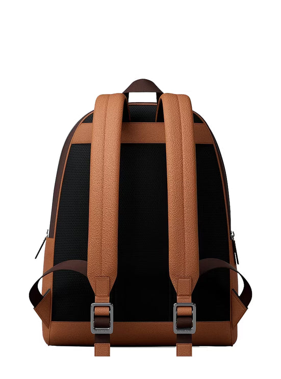 Michael Kors Unisex Pacey Embellished Striped Signature Logo Backpack Vanilla Combo