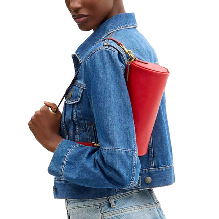 Coach Women's Barrel Bag Brass/Scarlet