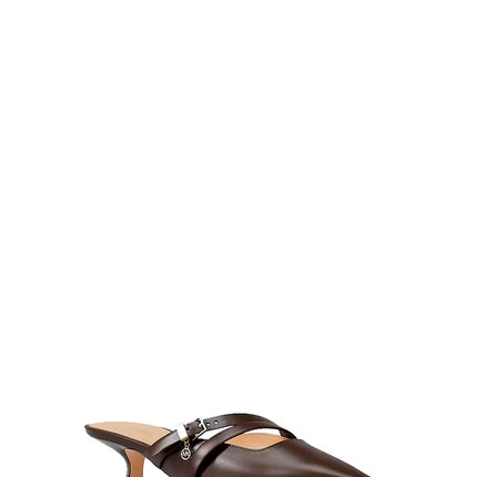 Michael Kors Women's Yvette Kitten Mule Nutmeg