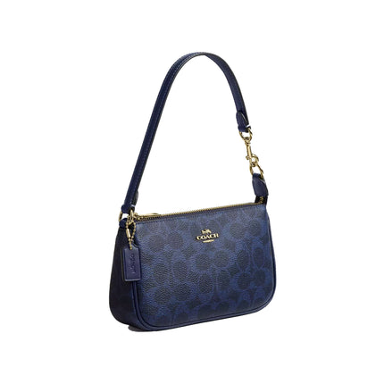 Coach Women's Nolita 19 In Signature Canvas Gold/Navy