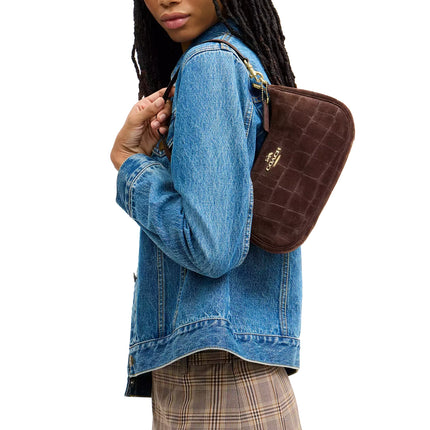 Coach Women's Soft Teri Shoulder Bag Gold/Maple