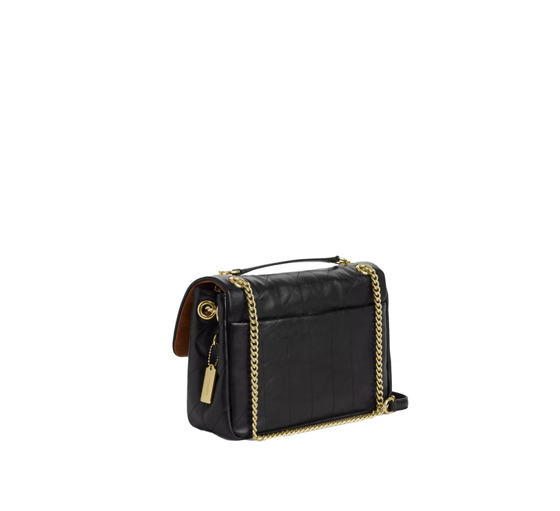 Coach Women's Elodie Crossbody Bag With Quilting Gold/Black