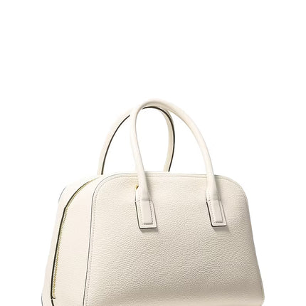 Michael Kors Women's Ashton Medium Satchel Bag Light Cream/Gold