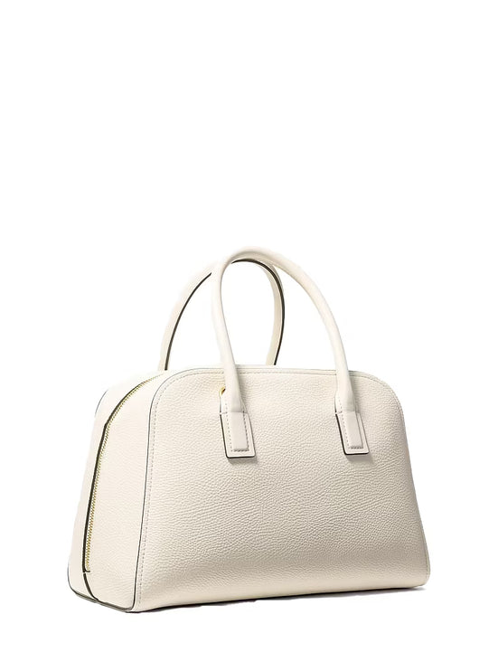 Michael Kors Women's Ashton Medium Satchel Bag Light Cream/Gold