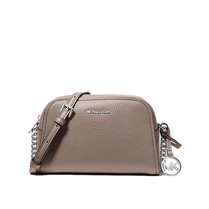 Michael Kors Women's Ashton Extra-Small Camera Crossbody Bag Mushroom/Silver
