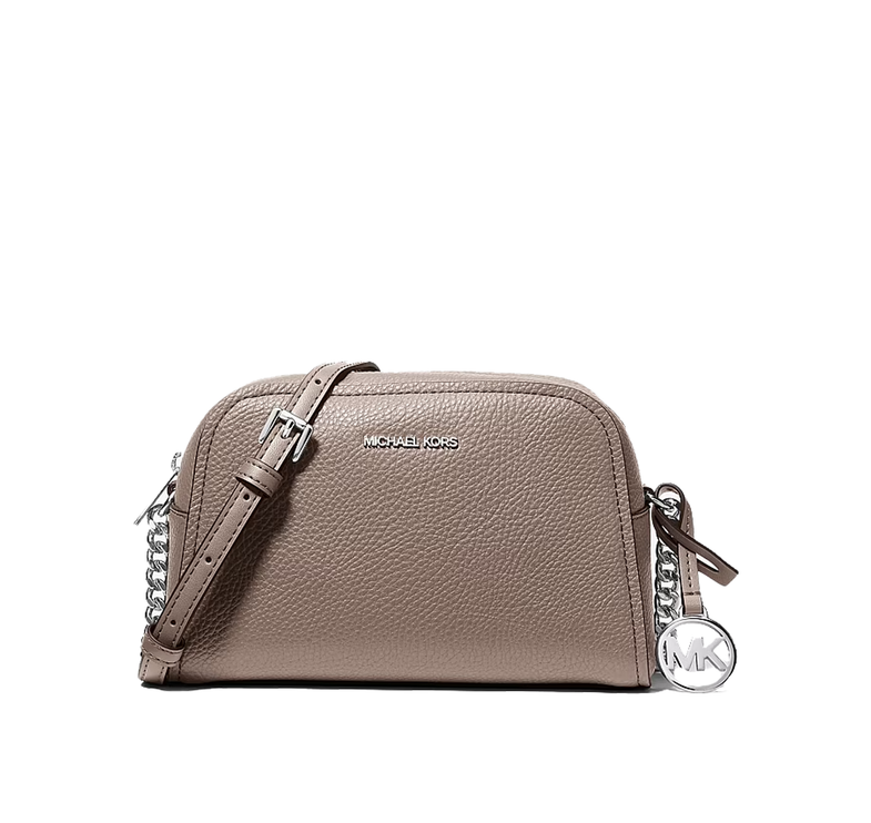 Michael Kors Women's Ashton Extra-Small Camera Crossbody Bag Mushroom/Silver