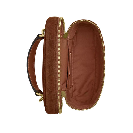 Coach Women's Rainer Crossbody Bag 18 With Quilting Gold/Warm Brown