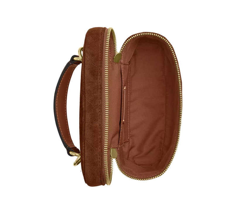 Coach Women's Rainer Crossbody Bag 18 With Quilting Gold/Warm Brown