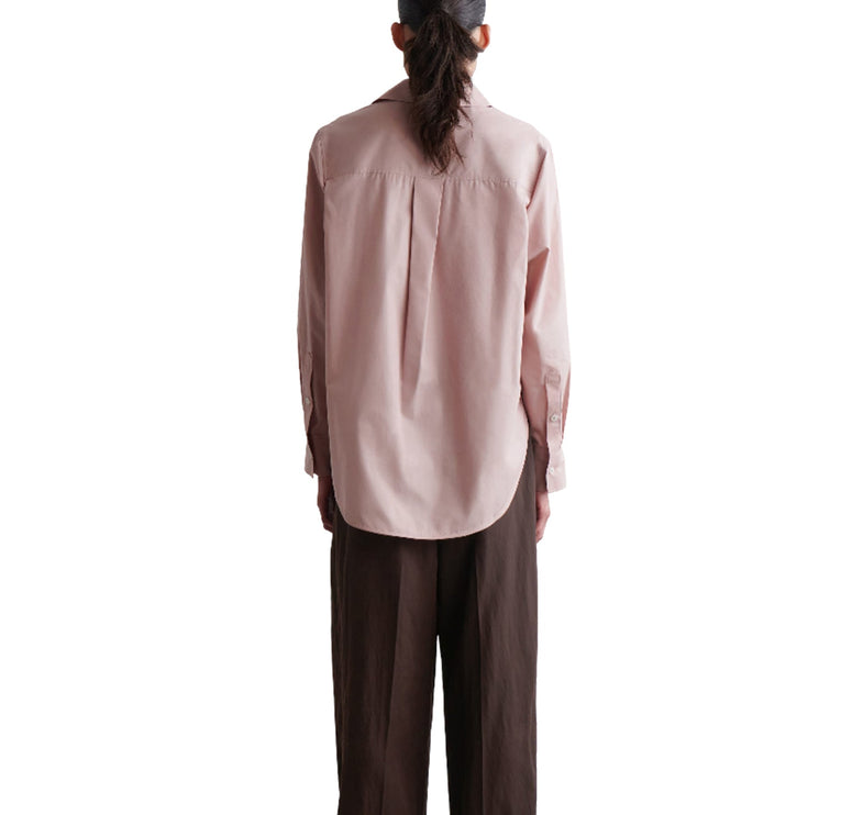 COS Women's Tailored Pima Cotton Shirt Pink