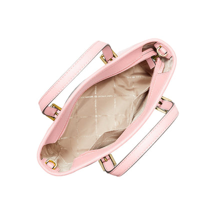 Michael Kors Women's Jet Set Travel Extra-Small Saffiano Leather Top-Zip Tote Bag Powder Blush