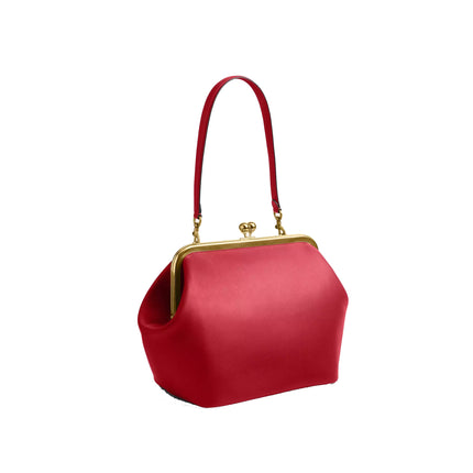 Coach Women's Kisslock Frame Bag 27 Brass/Poppy