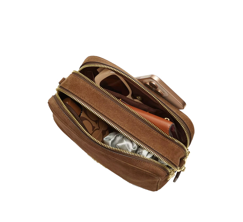 Coach Women's Carey Crossbody Bag Gold/Cedar