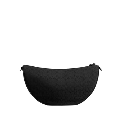 Coach Unisex Hall Soft Sling Bag 45 In Signature Jacquard Black