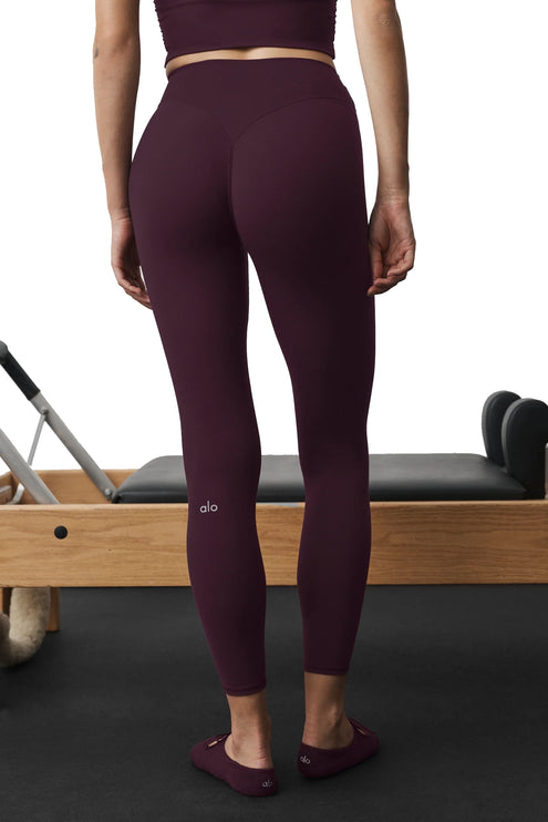 alo Women's ALO Softsculpt 7/8 Define Legging Rich Bordeaux