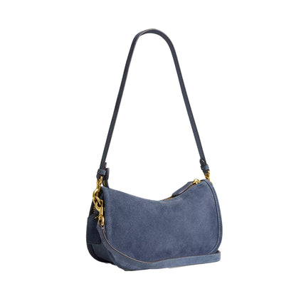 Coach Women's Waverly Bag Suede/Brass/Light Denim