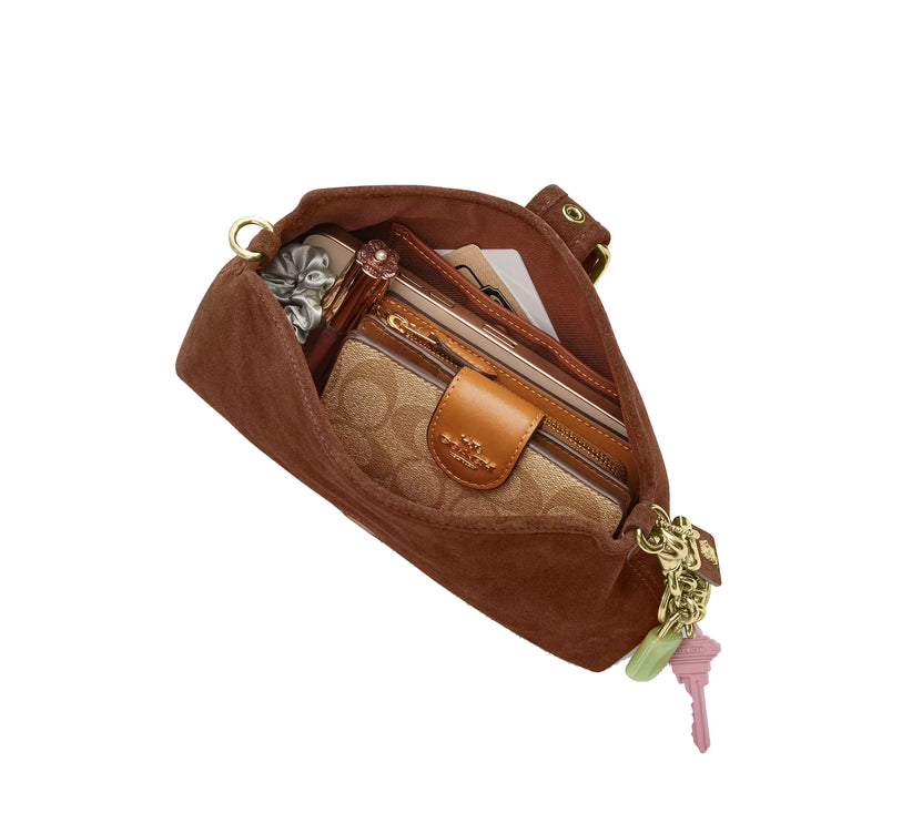 Coach Women's Abbie Shoulder Bag Gold/Warm Brown