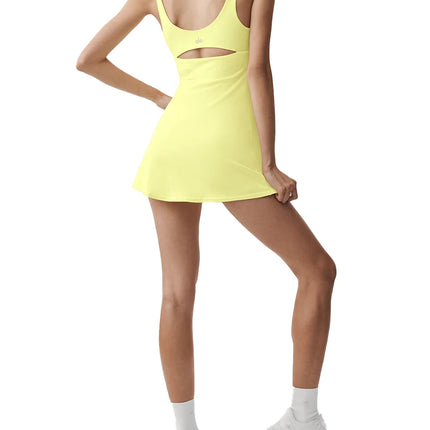 alo Women's Slice Tennis Dress Sunshine