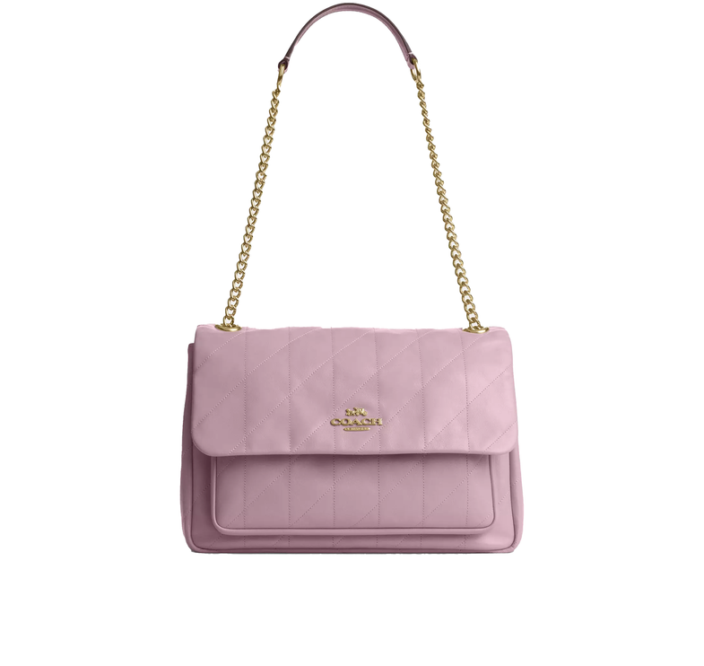 Coach Women's Elodie Crossbody Bag With Quilting Gold/Carnation