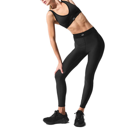 alo Women's Airlift High-Waist 7/8 Line Up Legging Black