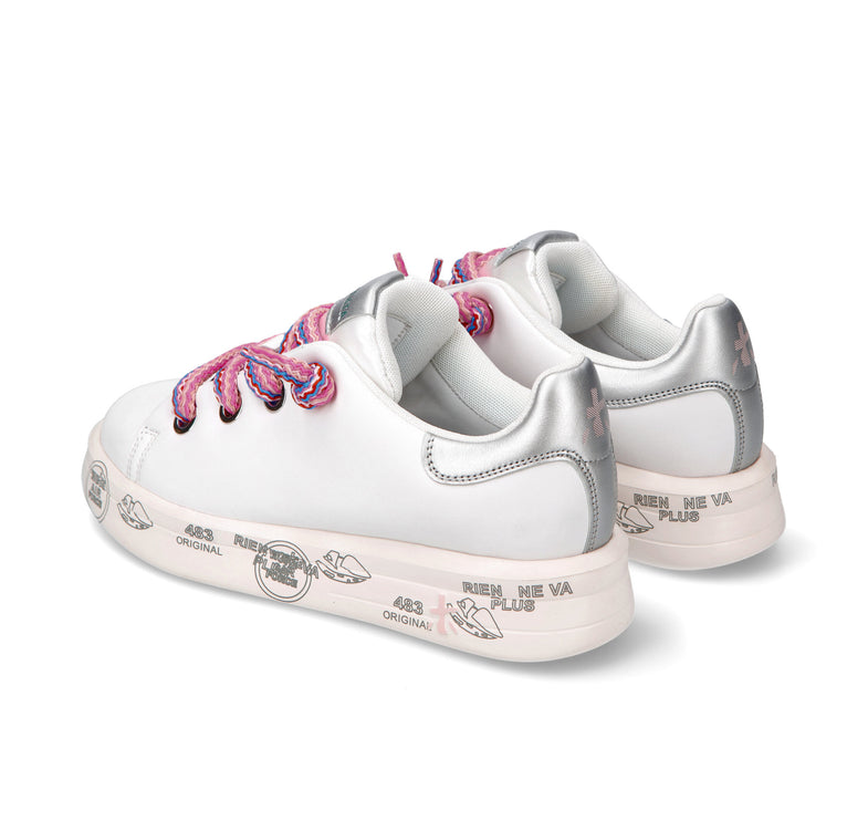Premiata Women's Belle Sneakers White/Pink 6552