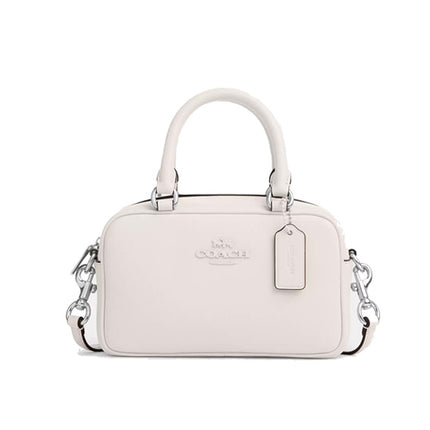 Coach Women's Satchel Crossbody Silver/Chalk