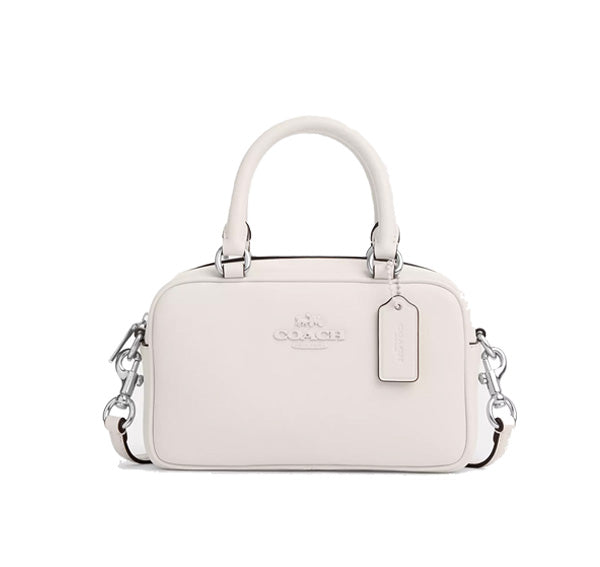 Coach Women's Satchel Crossbody Silver/Chalk